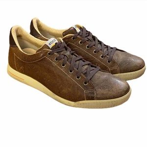 ECCO Golf Sneakers Street Brown Leather Lace up8.5